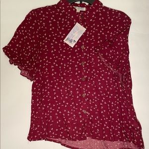 NWT Button down blouse
